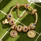 Global Football Championship Charm Bracelet Set
