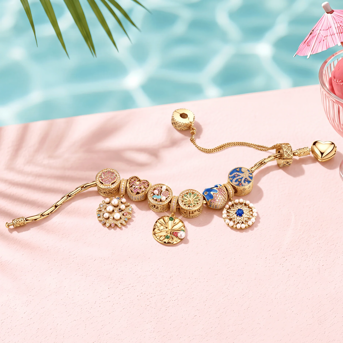 Deep Marine Charm Bracelet Set