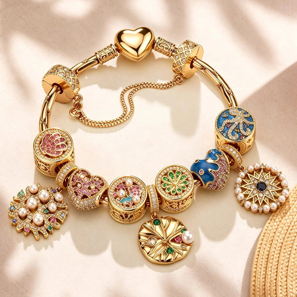 Deep Marine Charm Bracelet Set
