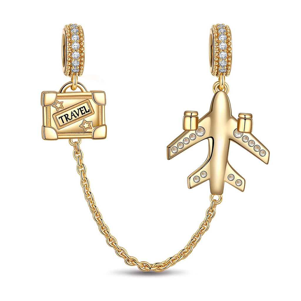 Journey to Love Tarnish-Resistant Silver Dangle Charms With Enamel