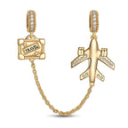 Journey to Love Tarnish-Resistant Silver Dangle Charms With Enamel