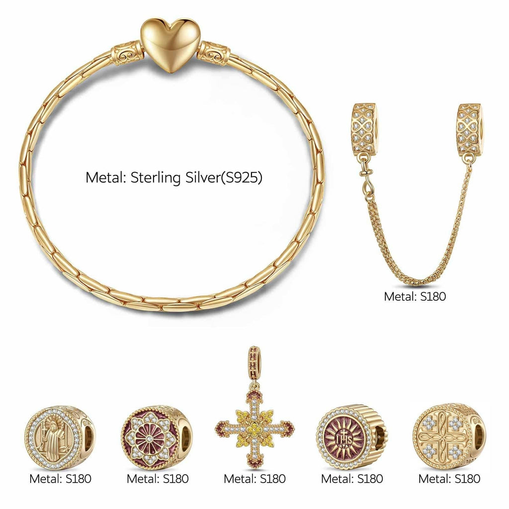 Infinite Blessings Enamel Charm Bracelet Set