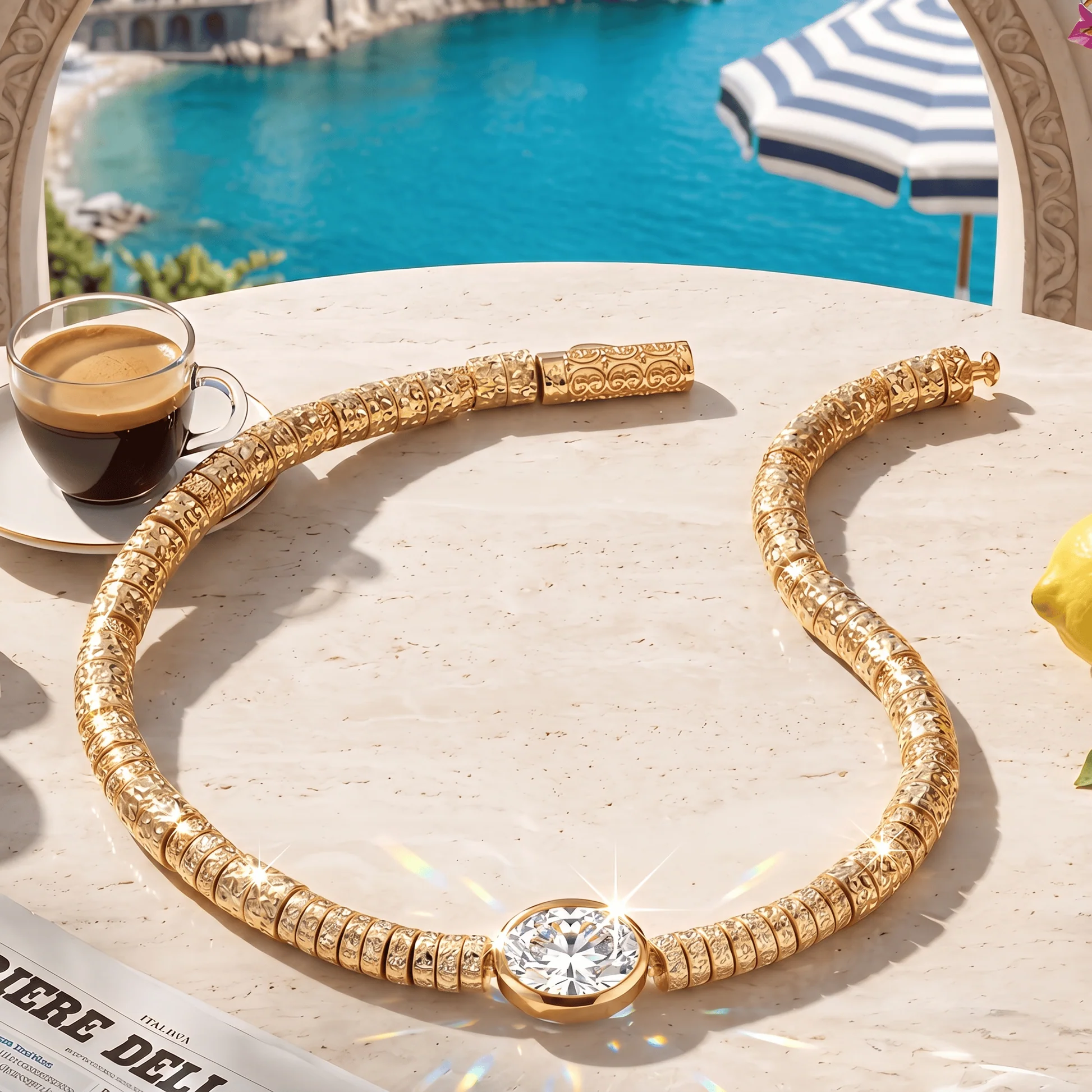 Solitaire Moissanite Oval-Cut Statement Bracelet