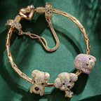 Enchanting Puppy Bliss Charm Bracelet Set — Heartful Hugs Collection