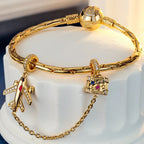 Journey to Love Tarnish-Resistant Silver Dangle Charms With Enamel