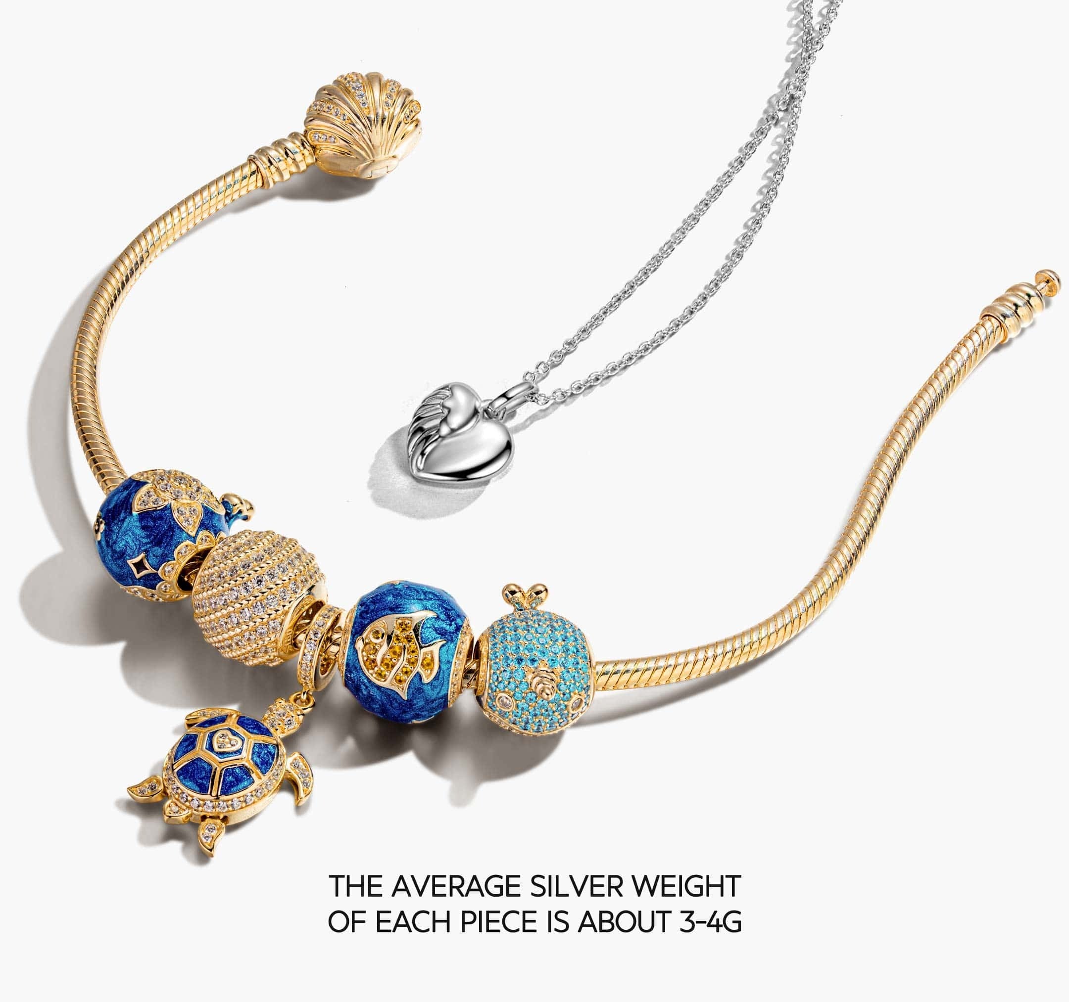 Deep Marine Charm Bracelet Set
