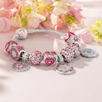 Crowned With Love Tarnish-Resistant Silver Dangle Charms With Enamel