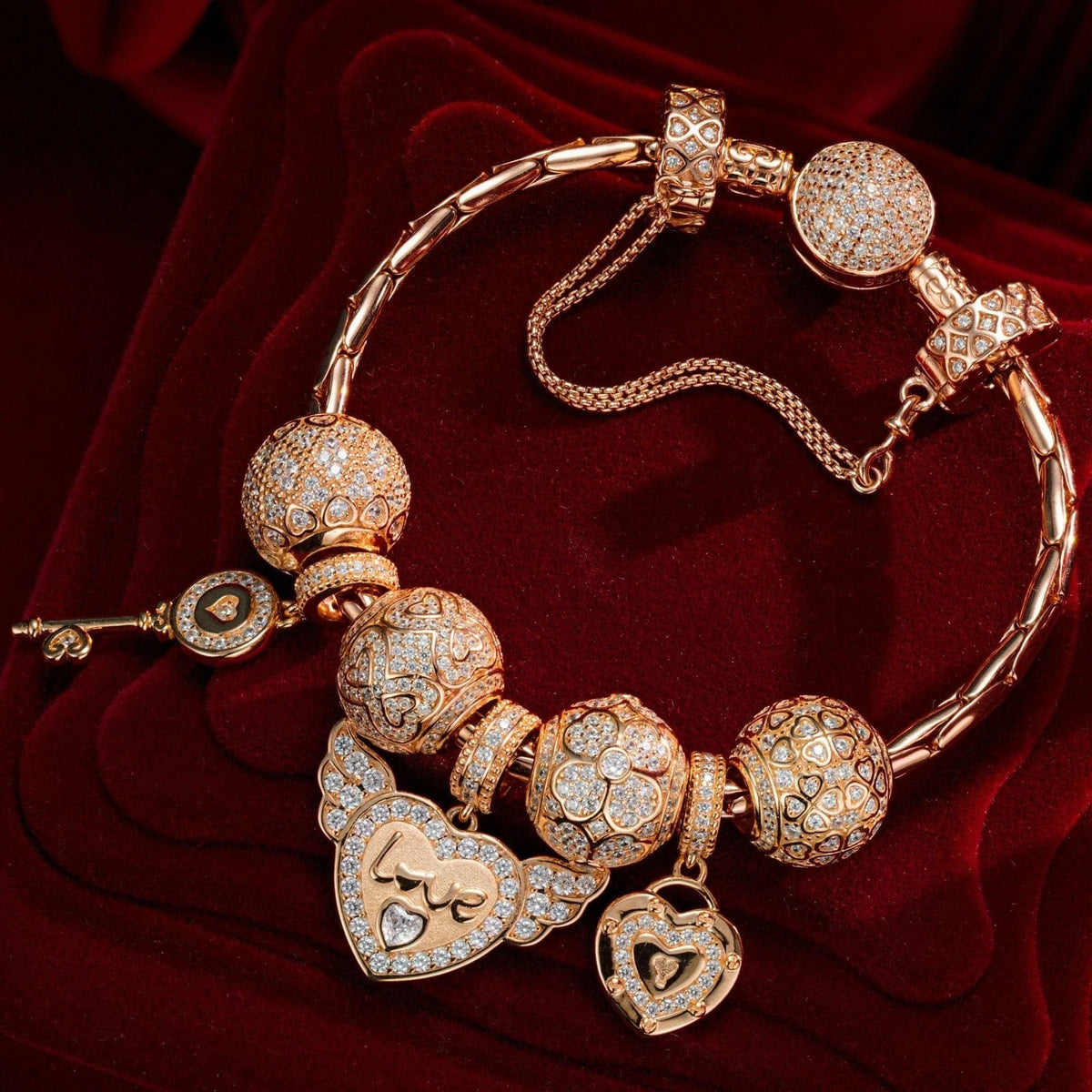 Endless Love Charm Bracelet Set