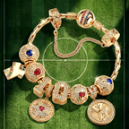 Global Football Championship Charm Bracelet Set