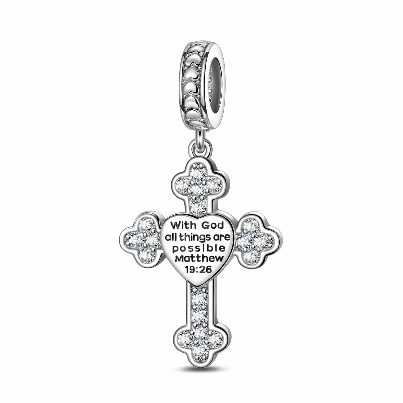 God's Welfare Tarnish-Resistant Silver Dangle Charms
