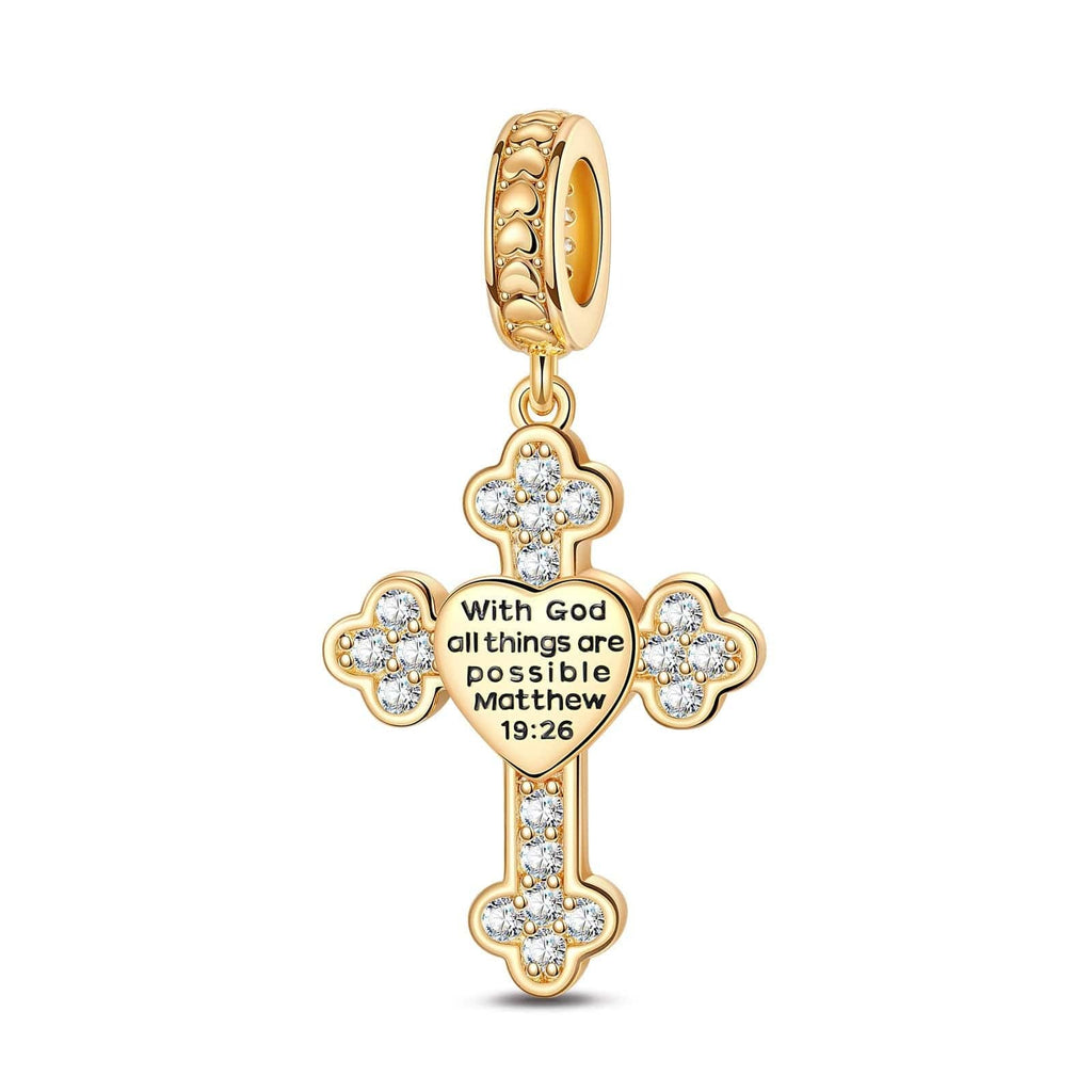 God's Welfare Tarnish-Resistant Silver Dangle Charms
