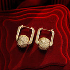Golden Sunflower Tarnish-Resistant Silver Charms Earrings Set with Sterling Silver Ear Post In 14K Gold Plated