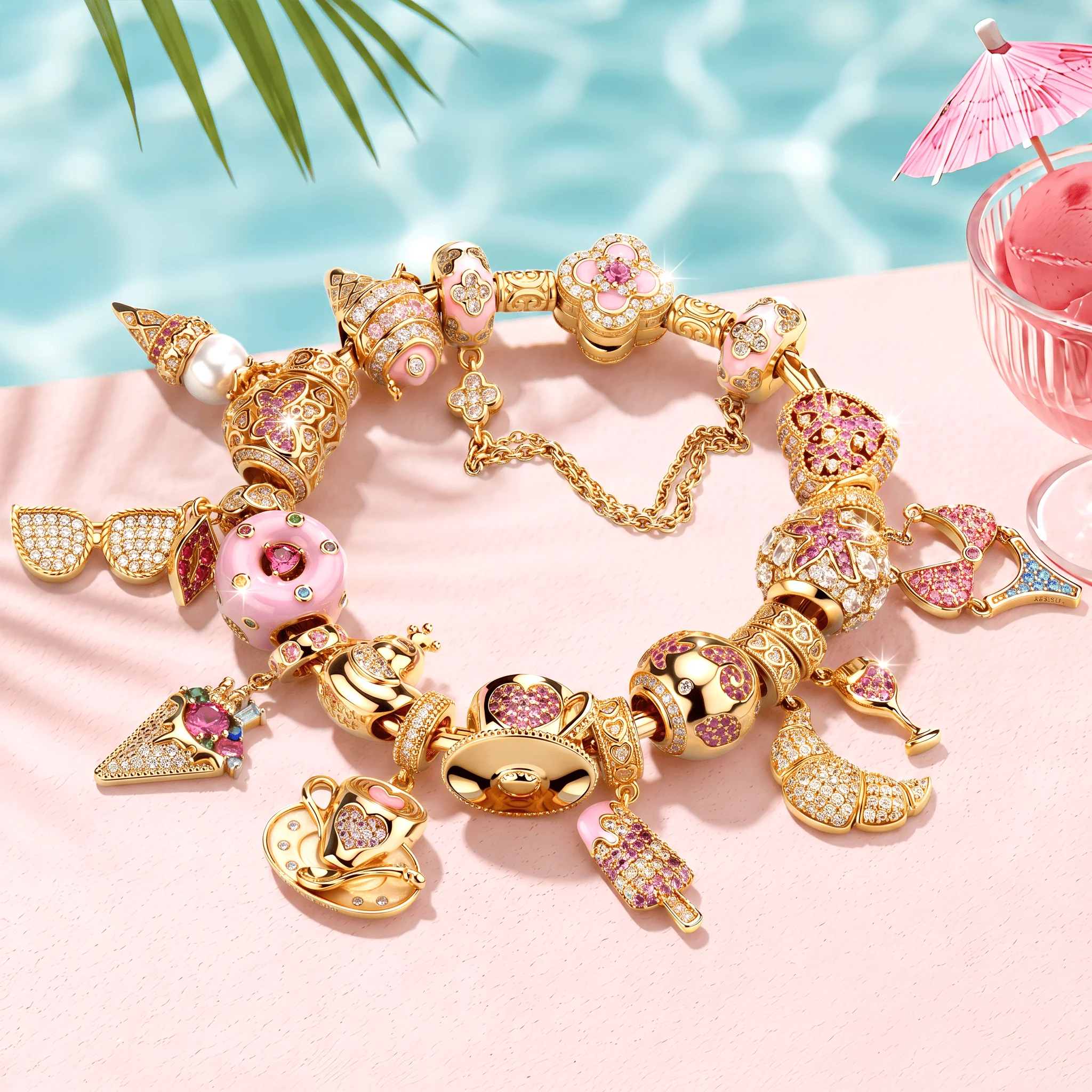 Deep Marine Charm Bracelet Set