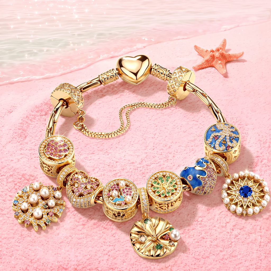 Deep Marine Charm Bracelet Set