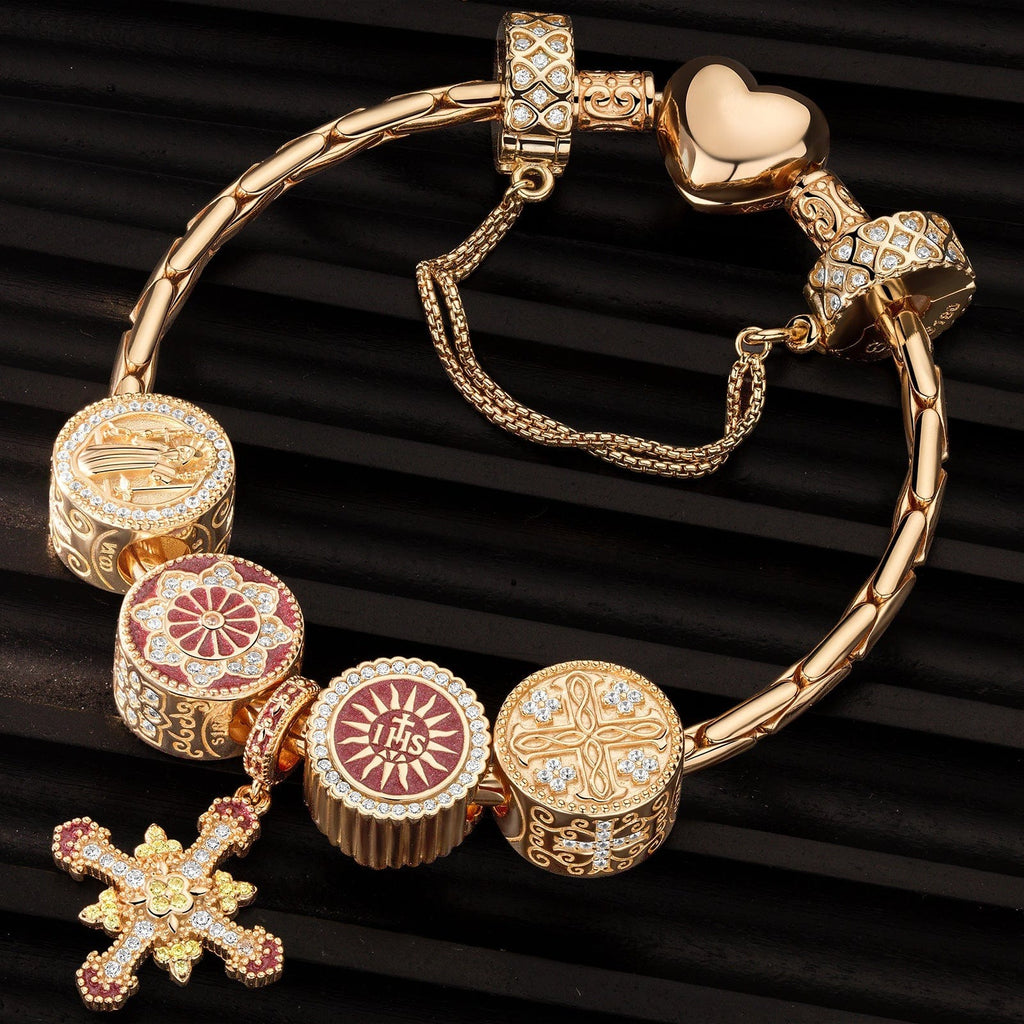 Infinite Blessings Enamel Charm Bracelet Set