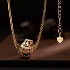 Cowboy Pumpkin Tarnish-Resistant Silver Charms With Enamel