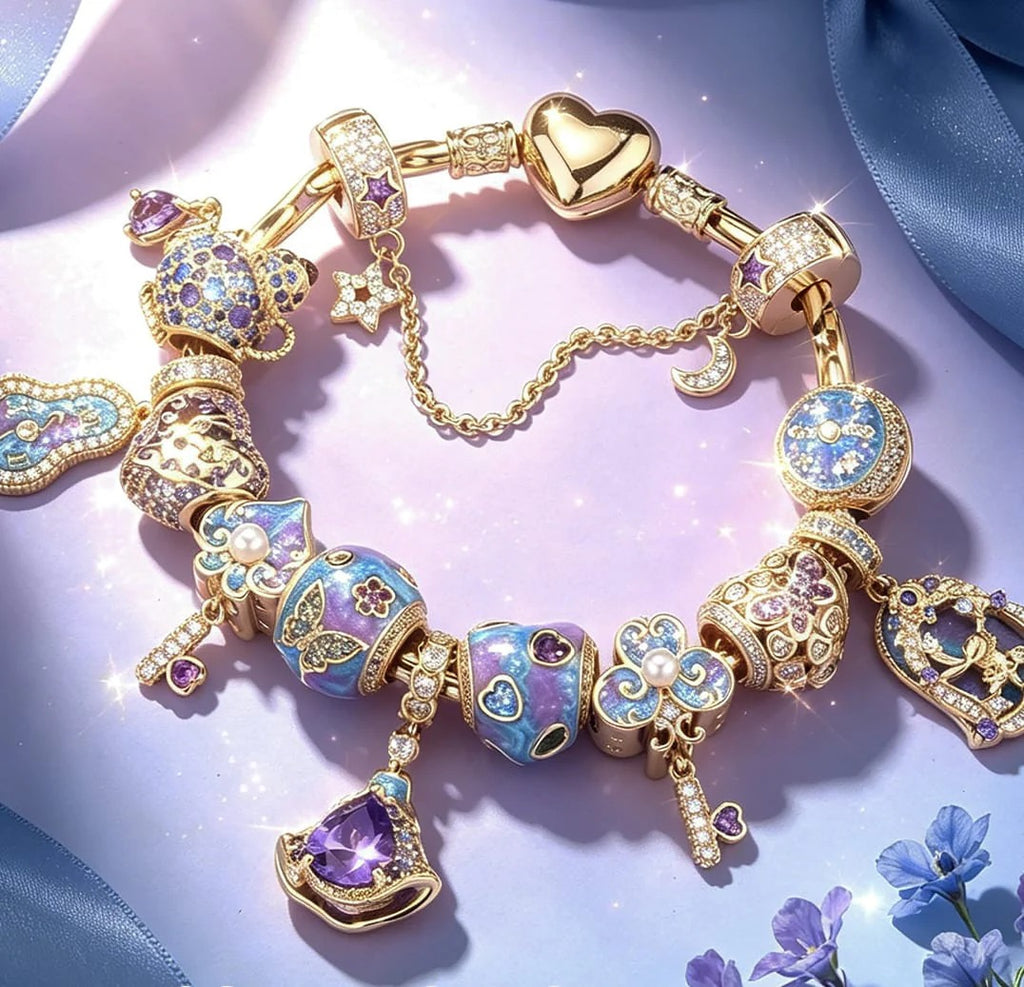 Alice in Wonderland Dreamscape Charm Bracelet Set